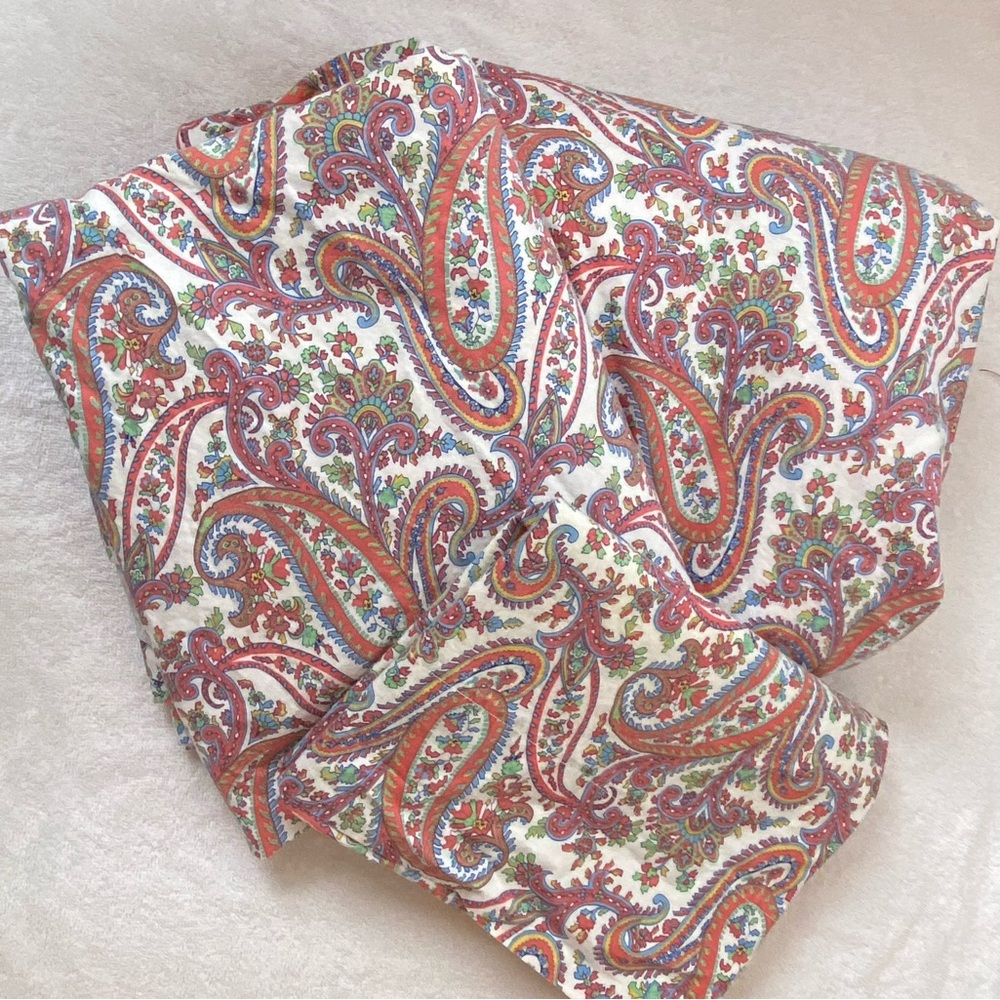Ralph Lauren Multicolor Paisley Twin Sheet Set